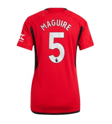 Manchester United Harry Maguire #5 Hemmatröja Kvinnor 2023-24 Kortärmad